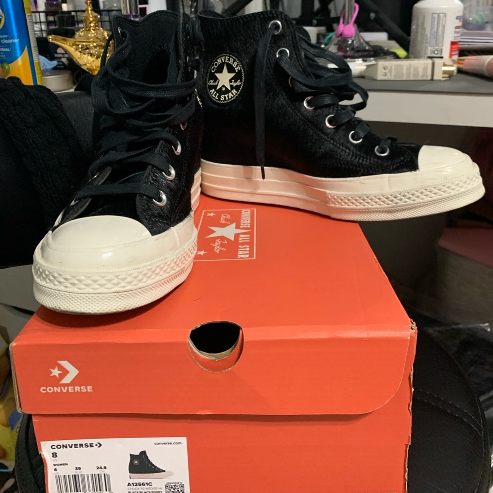 Womens Chuck T  70 Wedge COWHIDE Size 8